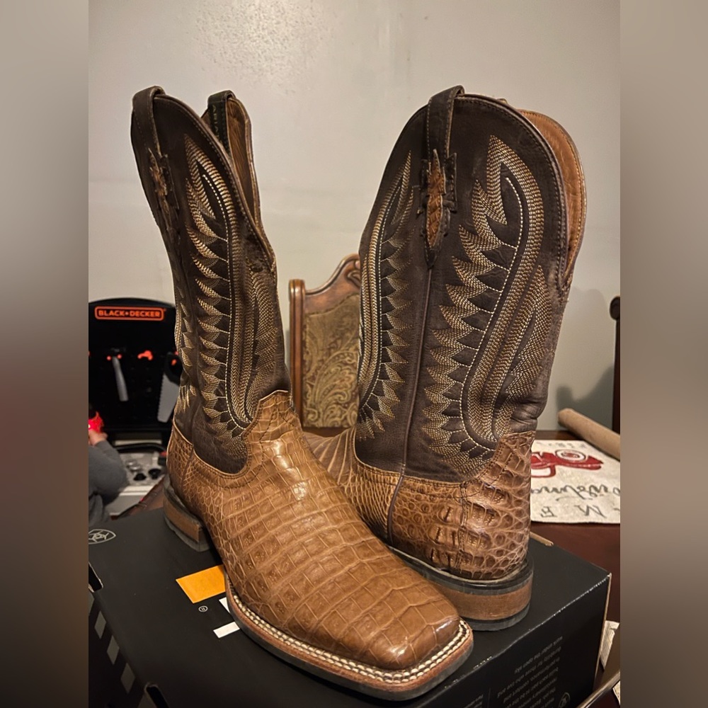 Ariat Caiman Belly Boots